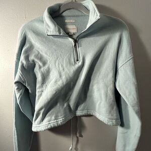 American eagle Light Blue Quarter-Zip Pullover